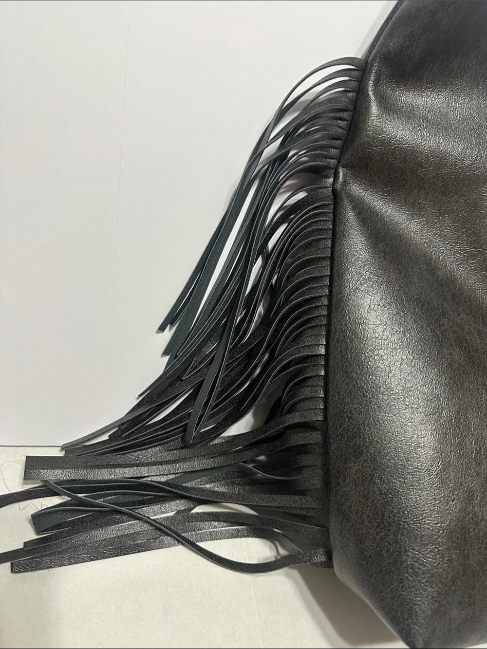 No Boundaries Hobo Black Fringe Shoulder Bag